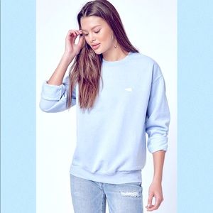 Brandy Melville Erica Light Blue Bear Sweatshirt
